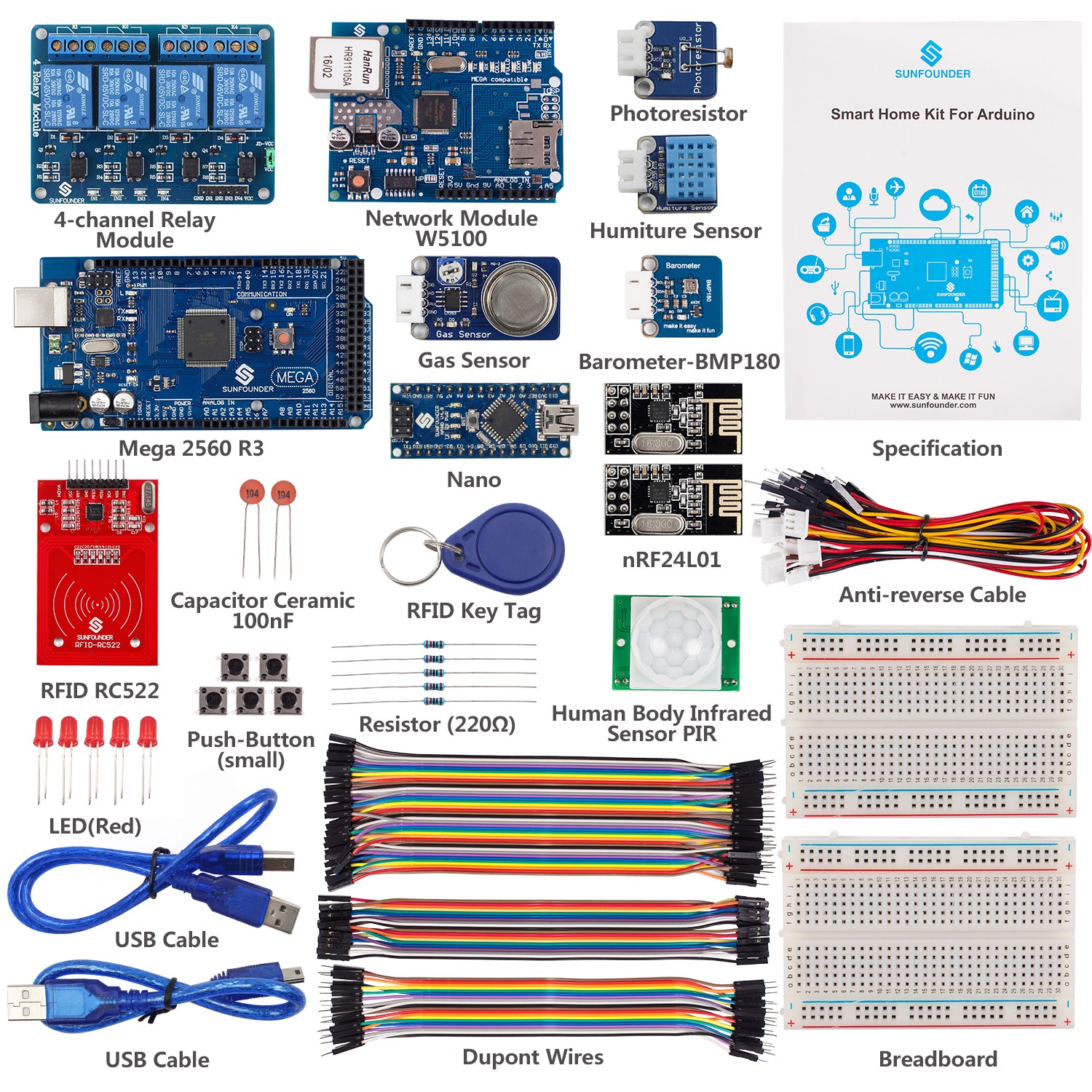 Smart Home Internet of Things (IoT) Kit V2.0 for Arduino